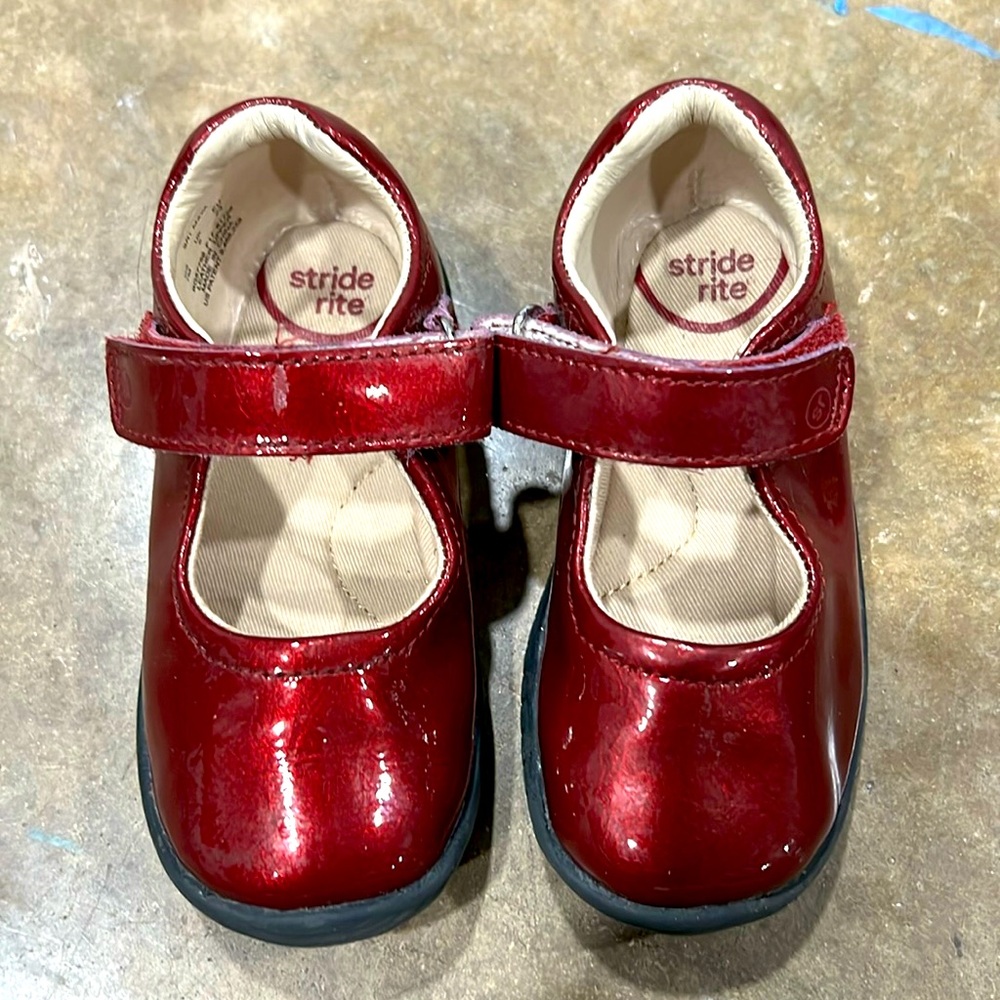 Red mary jean shoes